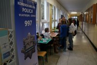 policjanci podczas Jastrzębskiego Miasteczka Zawodów